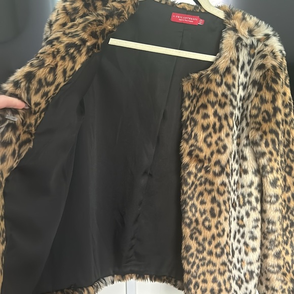 N:Philanthropy faux fur leopard jacket - Picture 6 of 9